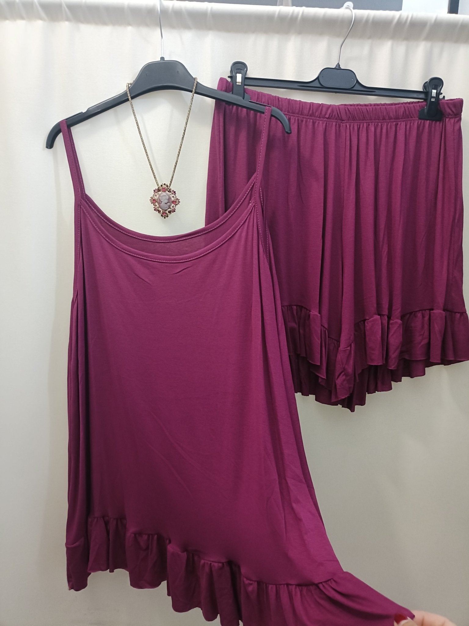 Completo pigiamino coordinato Frou Frou taglie comode taglia XL 5XL - Prima Fila Moda Curvy
