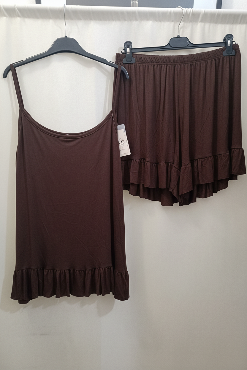 Completo pigiamino coordinato Frou Frou taglie comode taglia XL 5XL