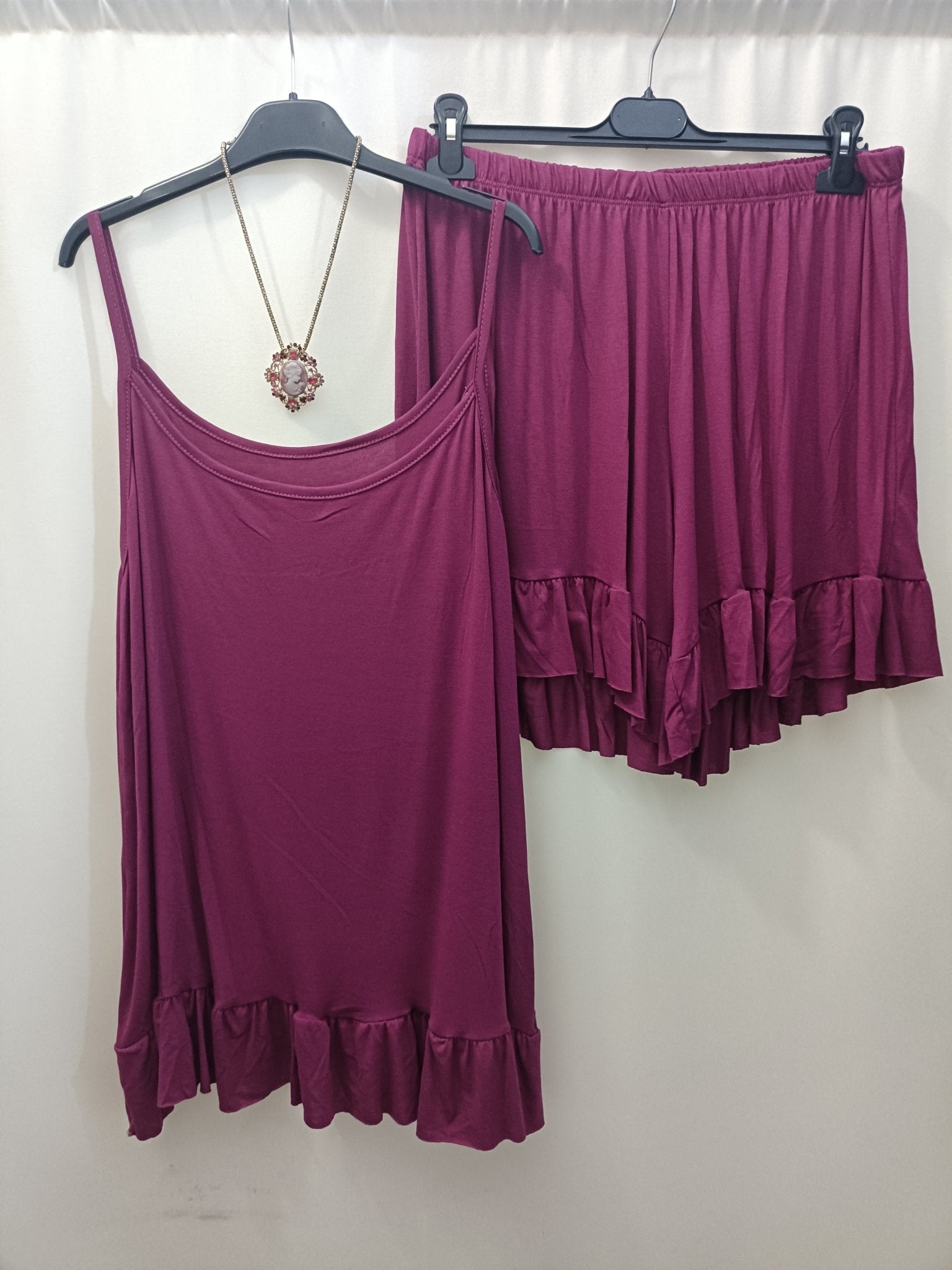 Completo pigiamino coordinato Frou Frou taglie comode taglia XL 5XL - Prima Fila Moda Curvy