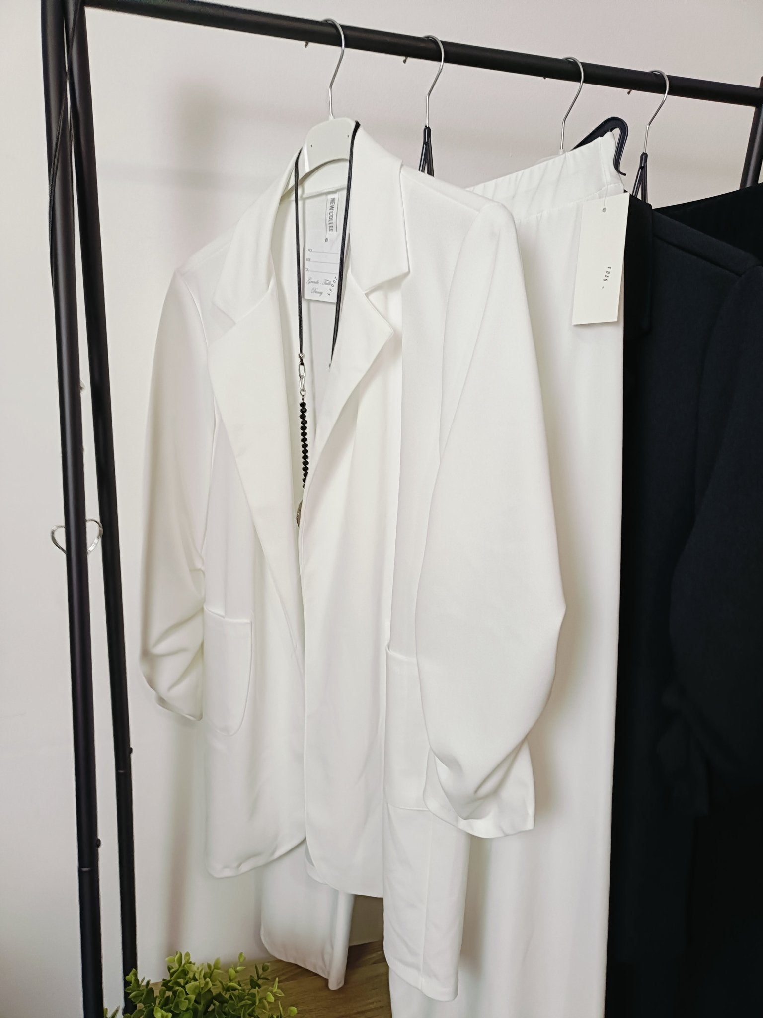 Completo Tailleur curvy bianco - Prima Fila Moda Curvy