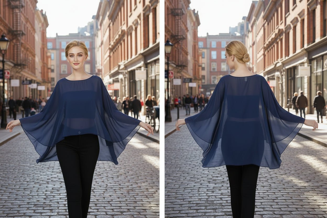 Coprispalle donna in chiffon per tutte - Prima Fila Moda Curvy