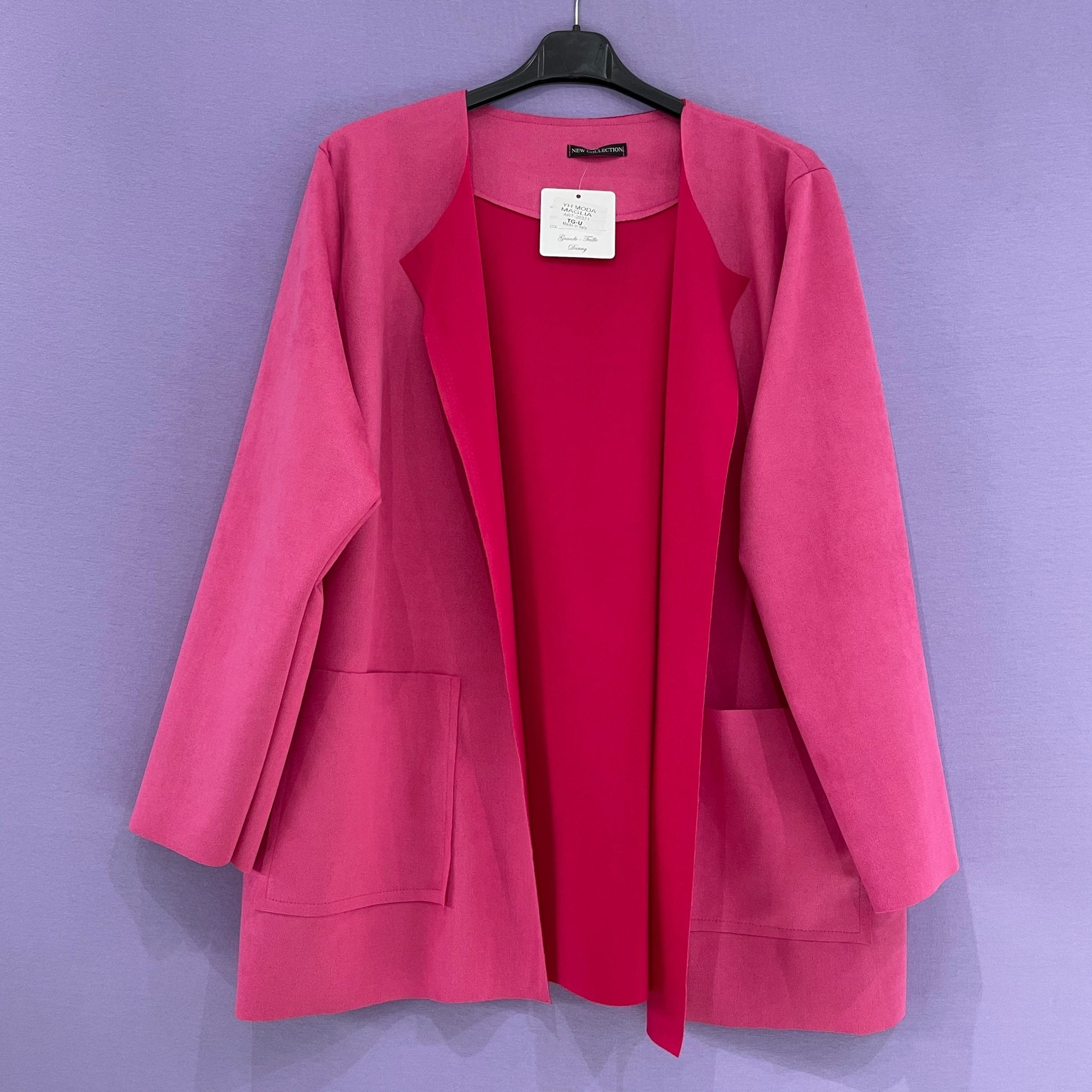 Giacca eco-dainetto curvy - Prima Fila Moda Curvy