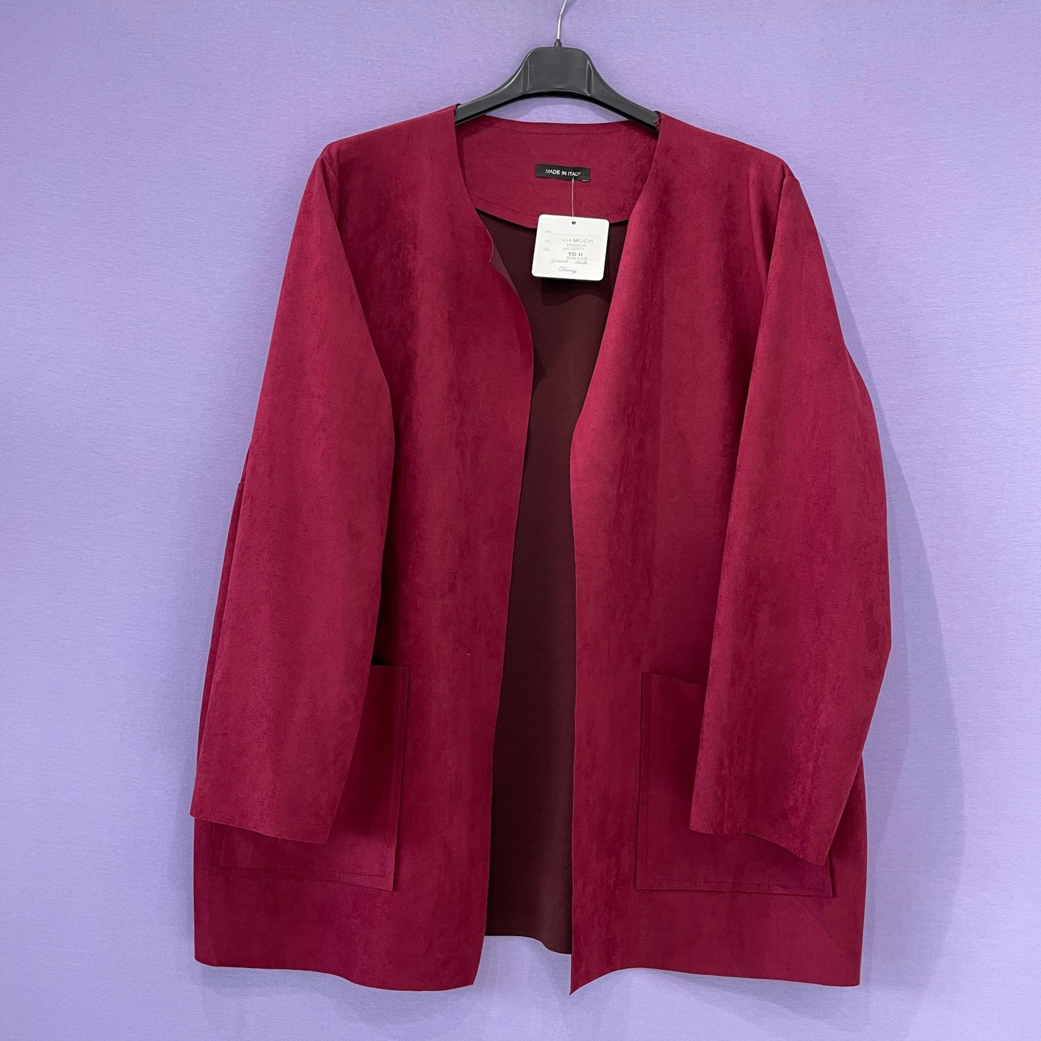 Giacca eco-dainetto curvy - Prima Fila Moda Curvy