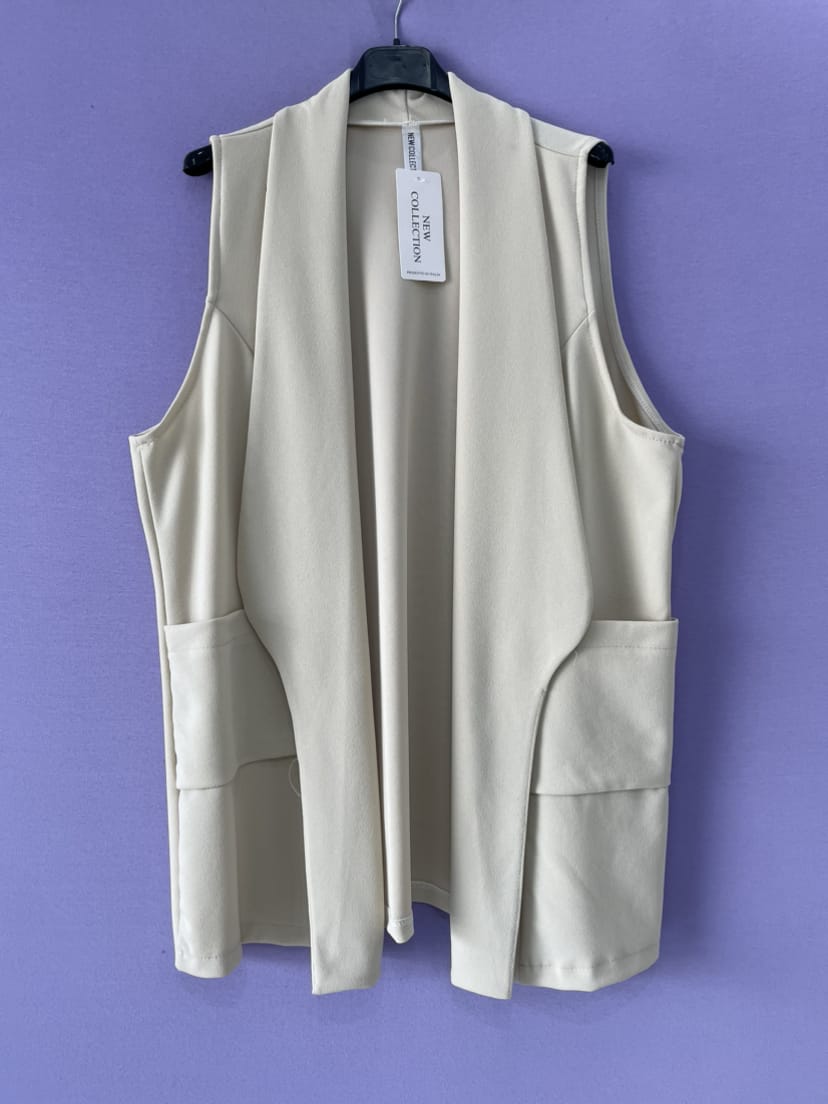 Gilet curvy tasconi oversize - Prima Fila Moda Curvy
