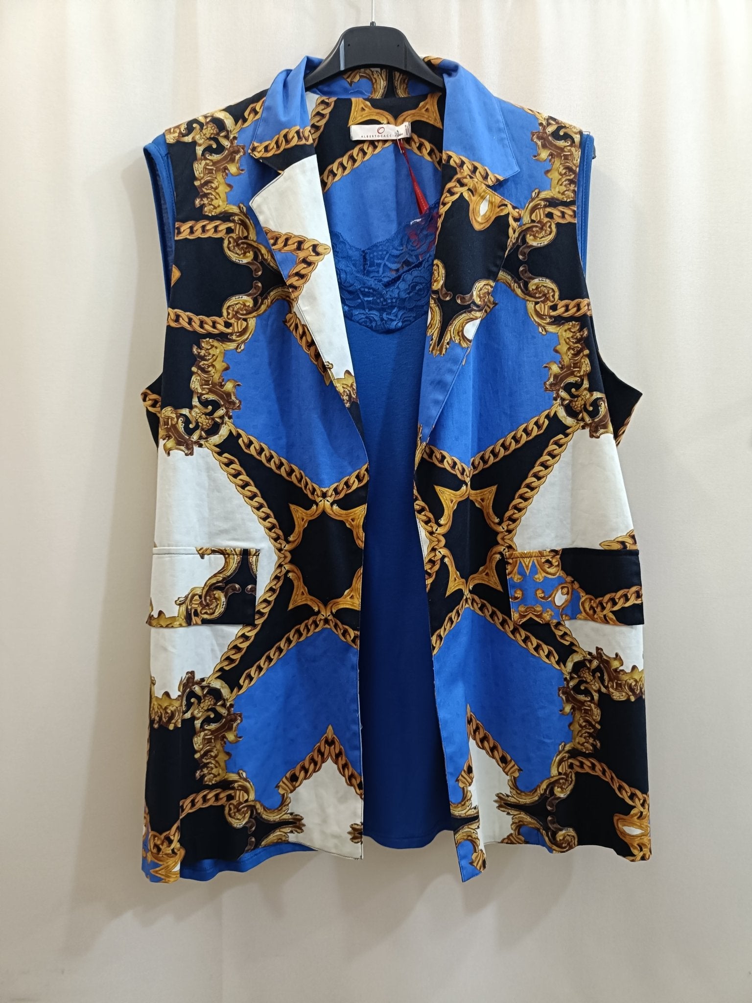 Gilet Versace Style in cotone taglie comode - Prima Fila Moda Curvy