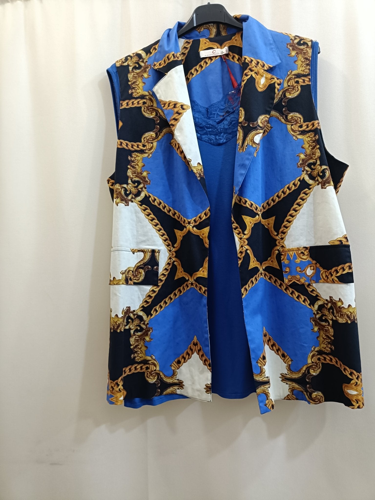 Gilet Versace Style in cotone taglie comode - Prima Fila Moda Curvy