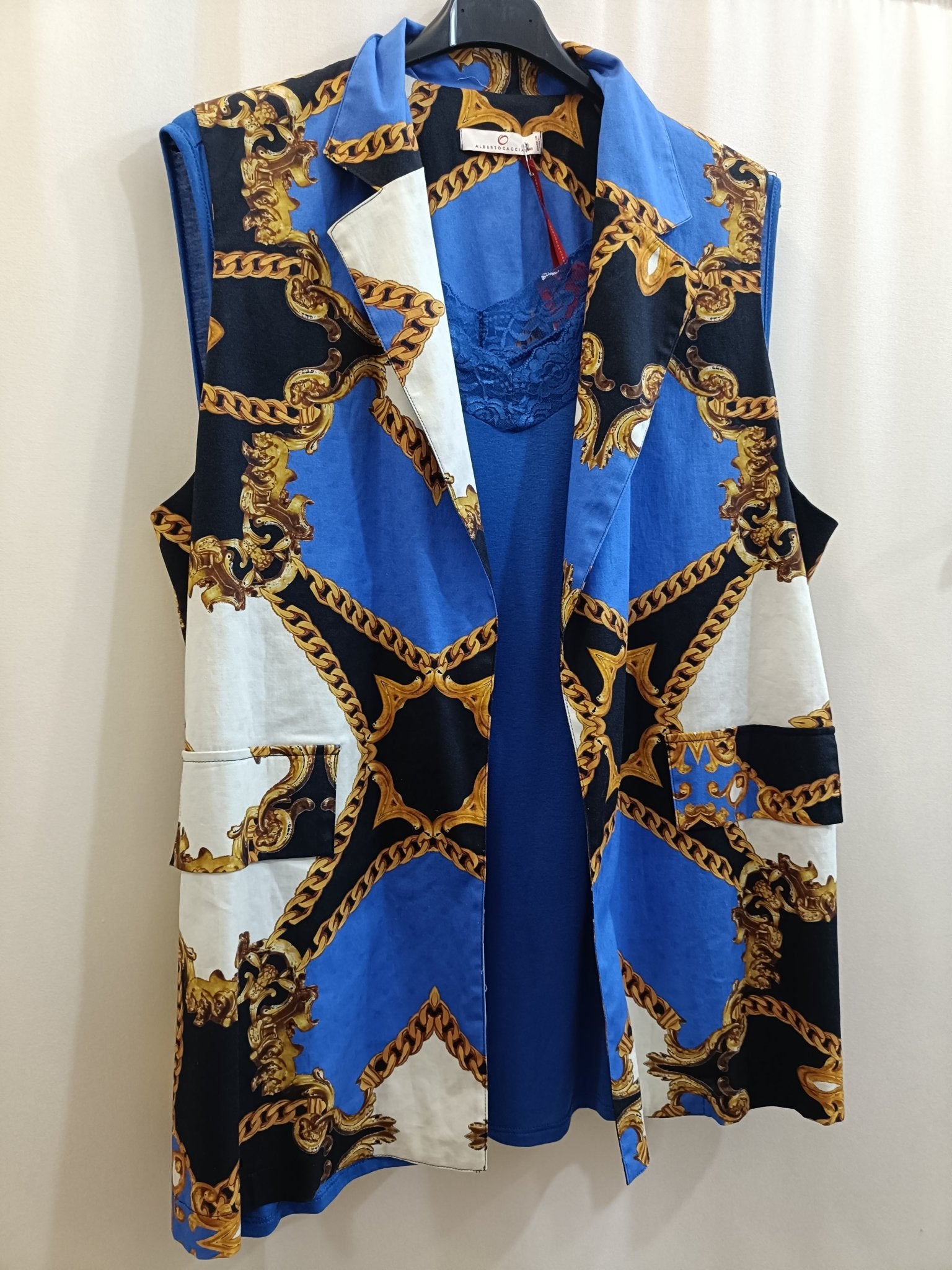 Gilet Versace Style in cotone taglie comode - Prima Fila Moda Curvy