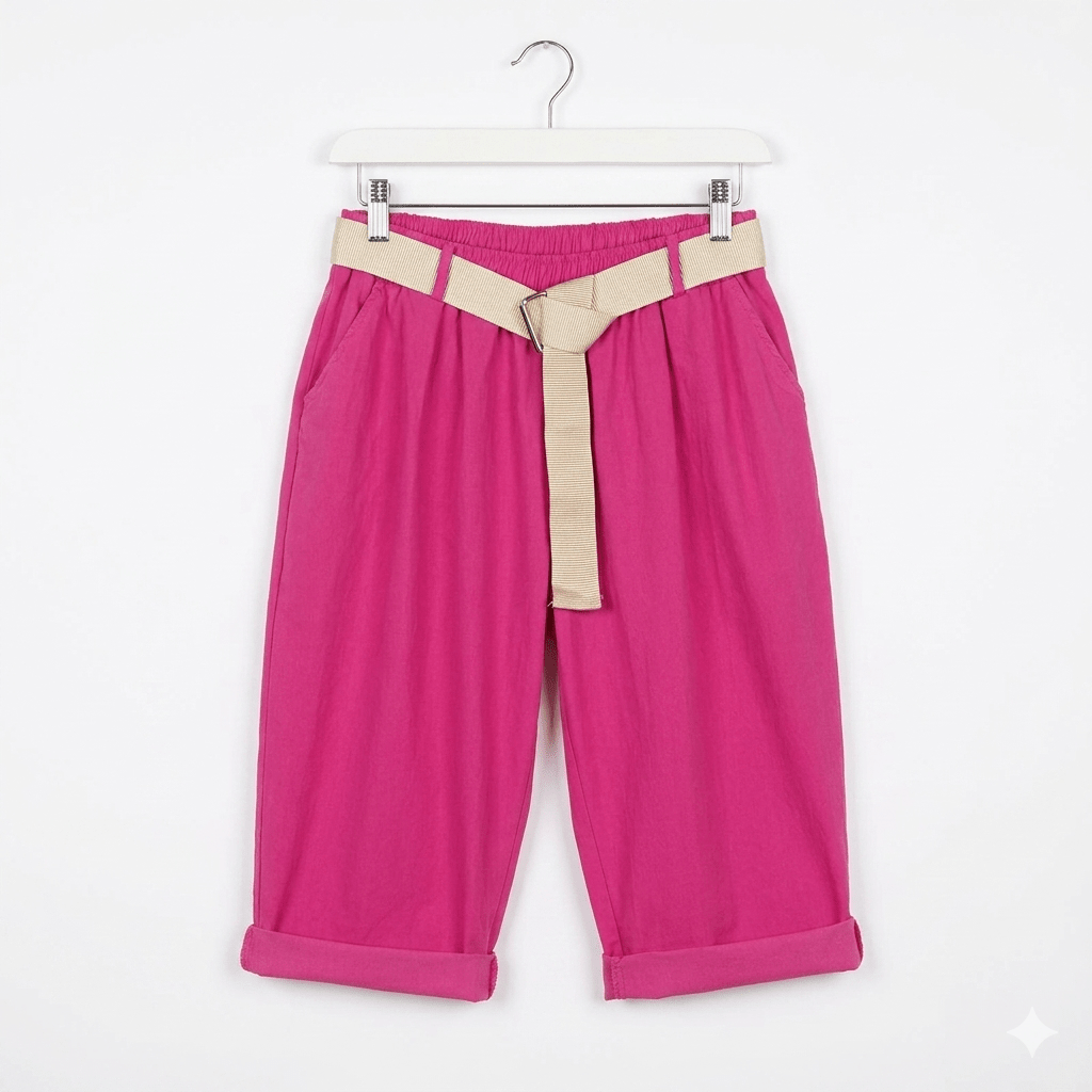 Jeansetto Bermuda magico elasticizzato cotone - Prima Fila Moda Curvy