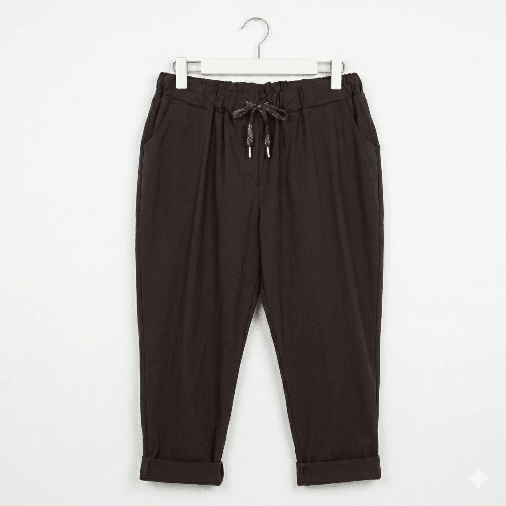 Jeansetto laccio Curvy cioccolato - Prima Fila Moda Curvy