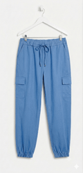 Jeansetto Laccio Lurex modello Cargo con polsino sul fondo - Prima Fila Moda Curvy