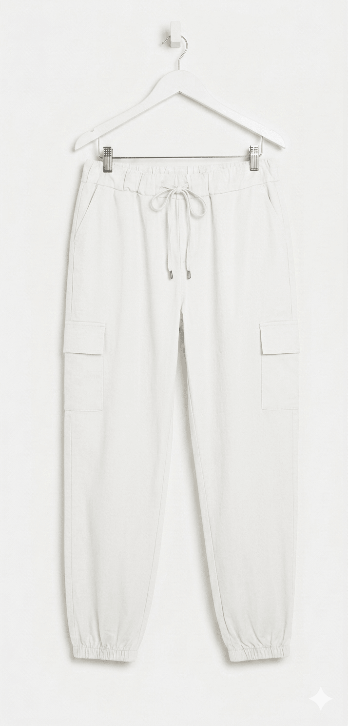 Jeansetto Laccio Lurex modello Cargo con polsino sul fondo - Prima Fila Moda Curvy