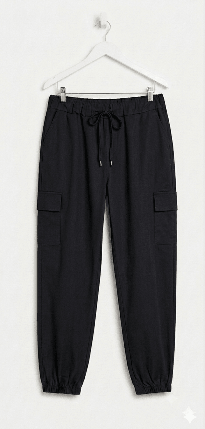 Jeansetto Laccio Lurex modello Cargo con polsino sul fondo - Prima Fila Moda Curvy