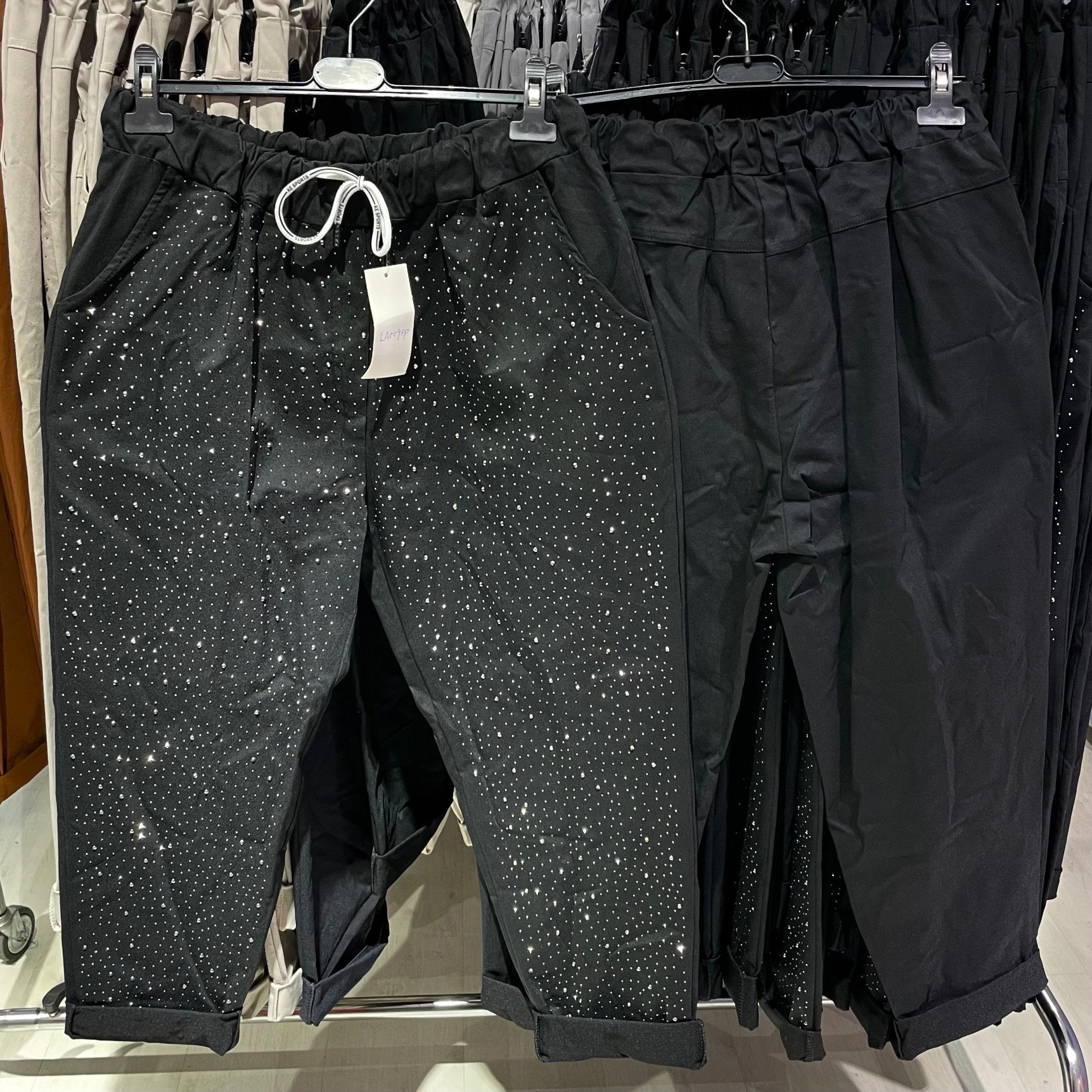 Jeansetto laccio strass curvy - Prima Fila Moda Curvy