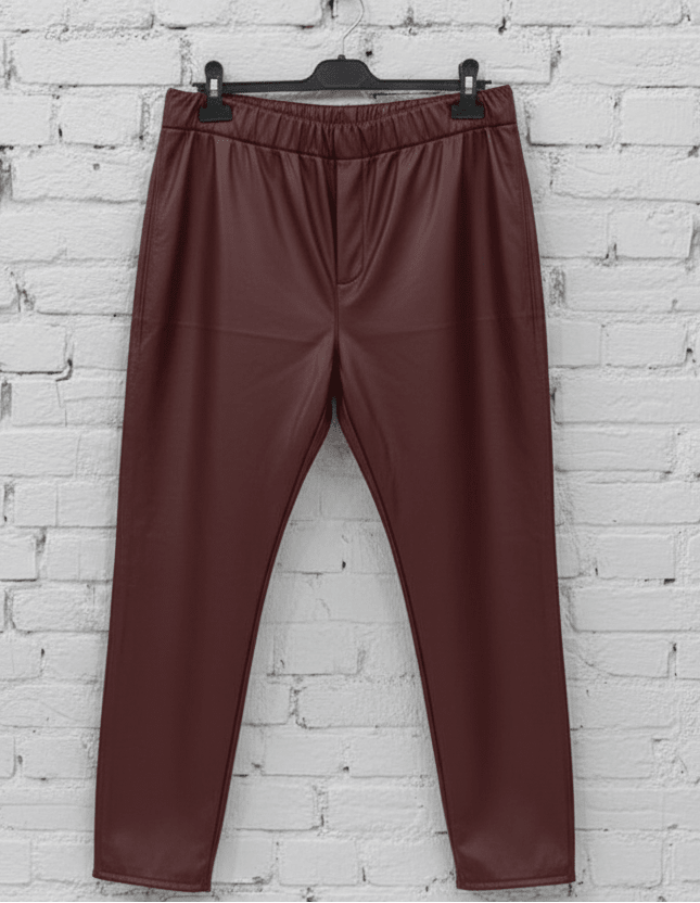 Leggings ecopelle felpato donna curvy - Prima Fila Moda Curvy