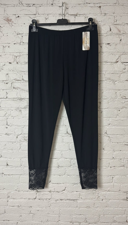 Leggings fondo pizzo curvy donna - Prima Fila Moda Curvy