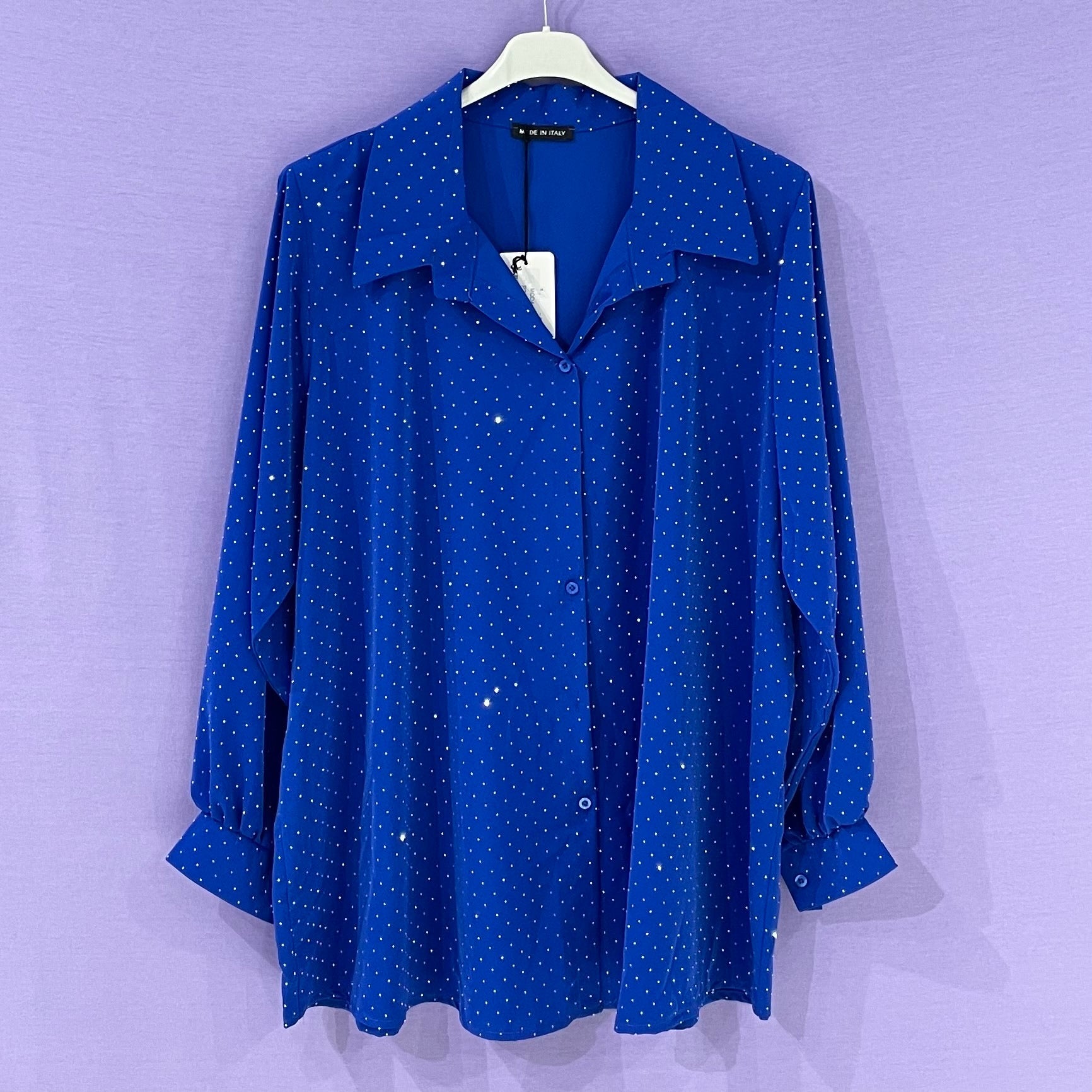 Maxi Camicia brillantini curvy - Prima Fila Moda Curvy