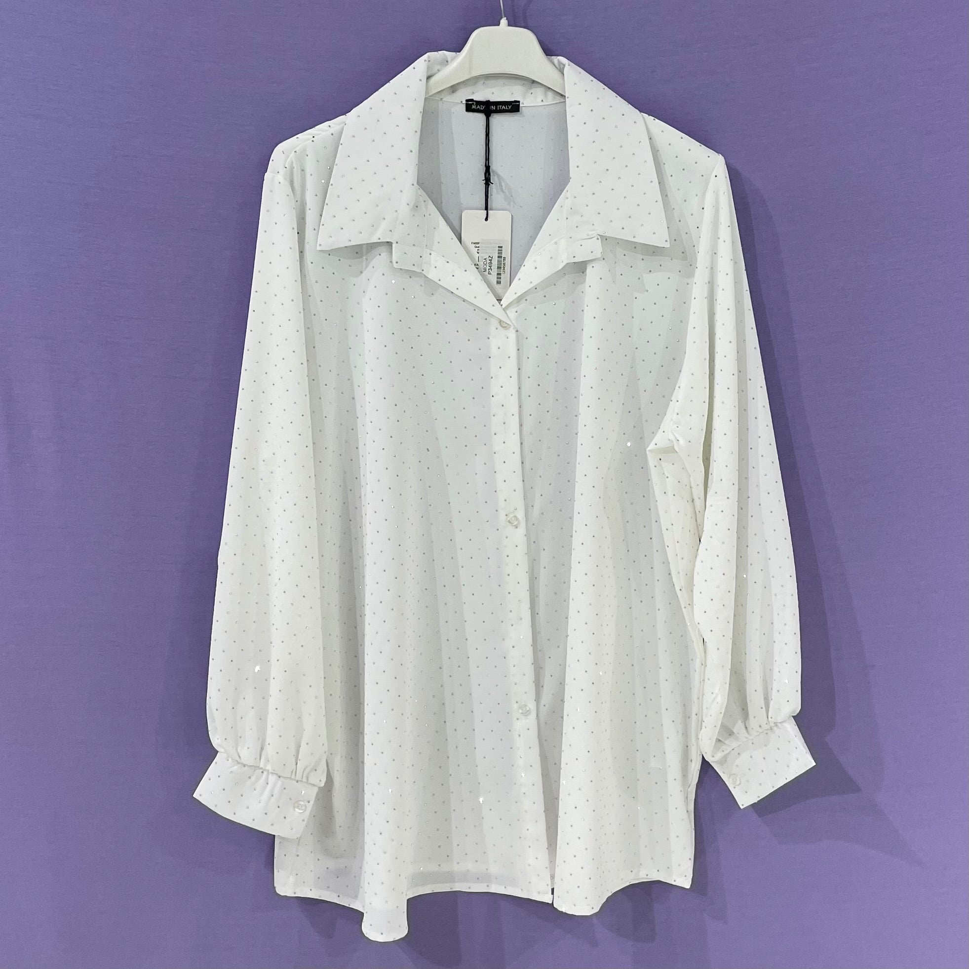 Maxi Camicia brillantini curvy - Prima Fila Moda Curvy