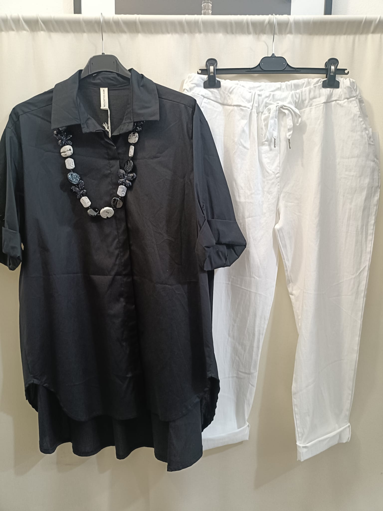 Maxi camicia cotone curvy - Prima Fila Moda Curvy