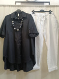 Maxi camicia cotone curvy - Prima Fila Moda Curvy