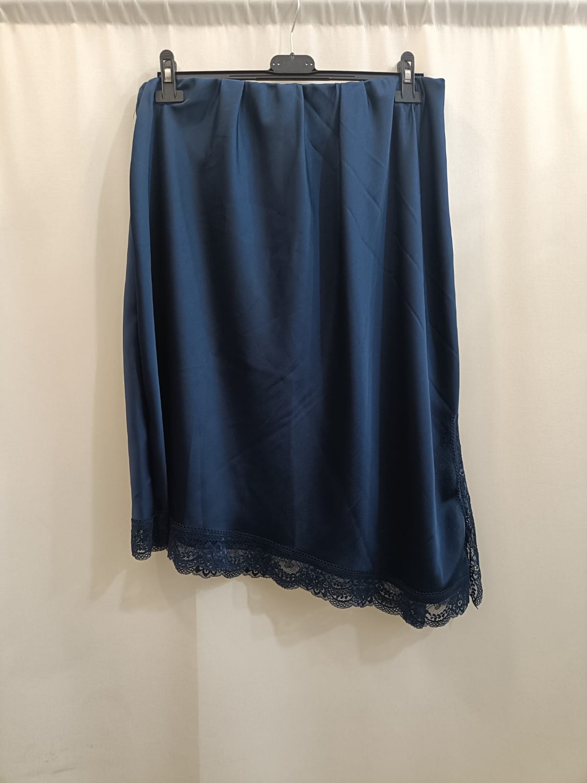 Maxi Gonna Raso e pizzo taglie comode - XL 4XL - Prima Fila Moda Curvy