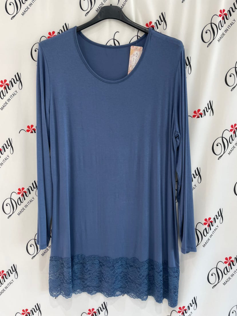 Maxi Maglia Pizzo manica lunga - Prima Fila Moda Curvy