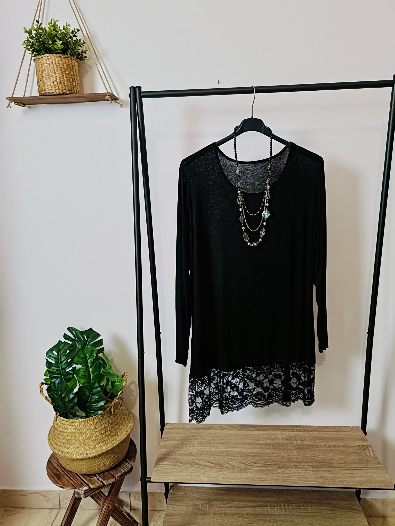 Maxi Maglia Pizzo manica lunga - Prima Fila Moda Curvy
