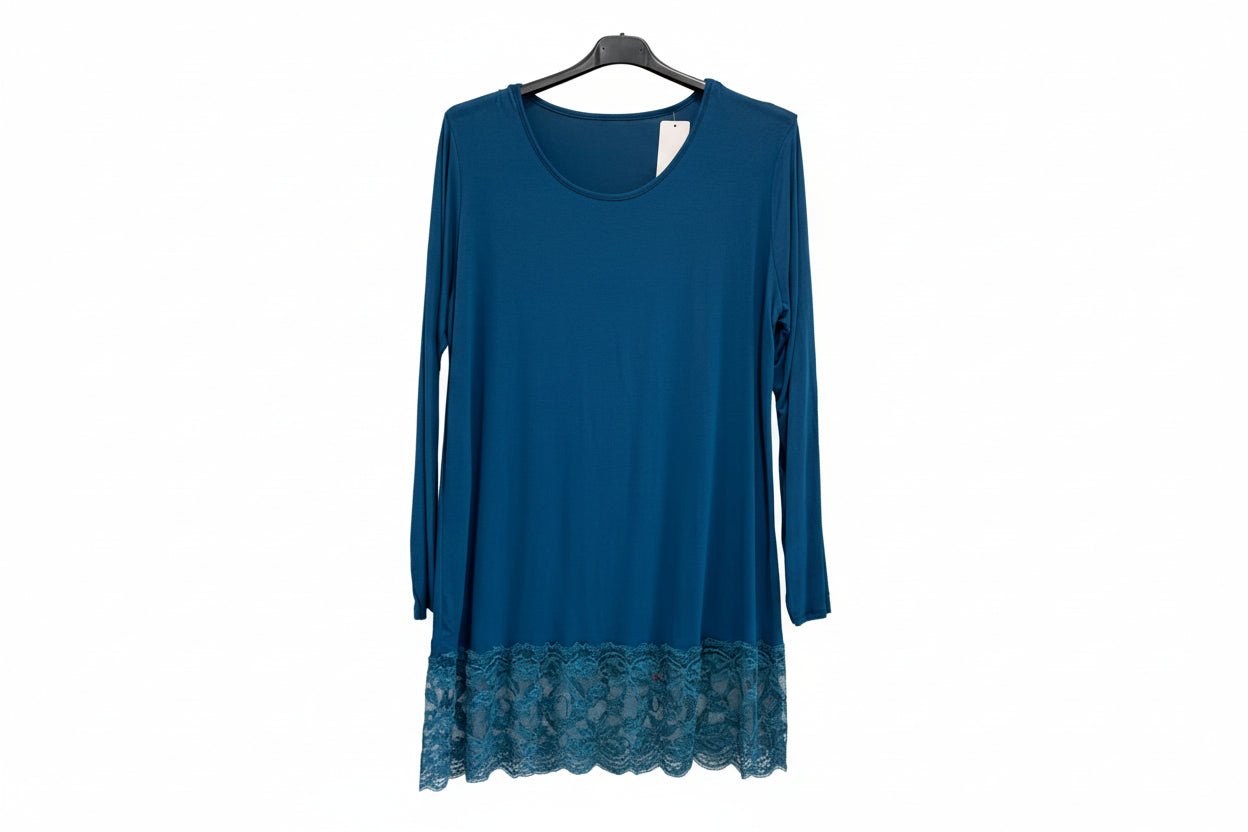 Maxi Maglia Pizzo manica lunga - Prima Fila Moda Curvy