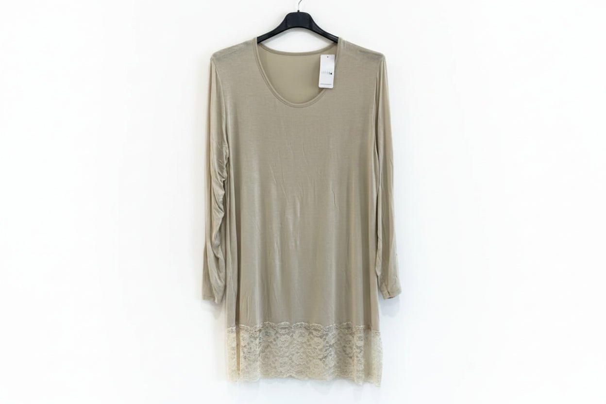 Maxi Maglia Pizzo manica lunga - Prima Fila Moda Curvy