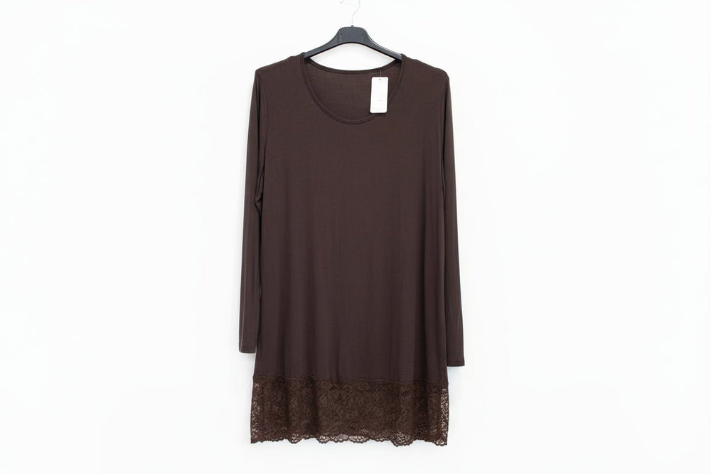 Maxi Maglia Pizzo manica lunga cuvry