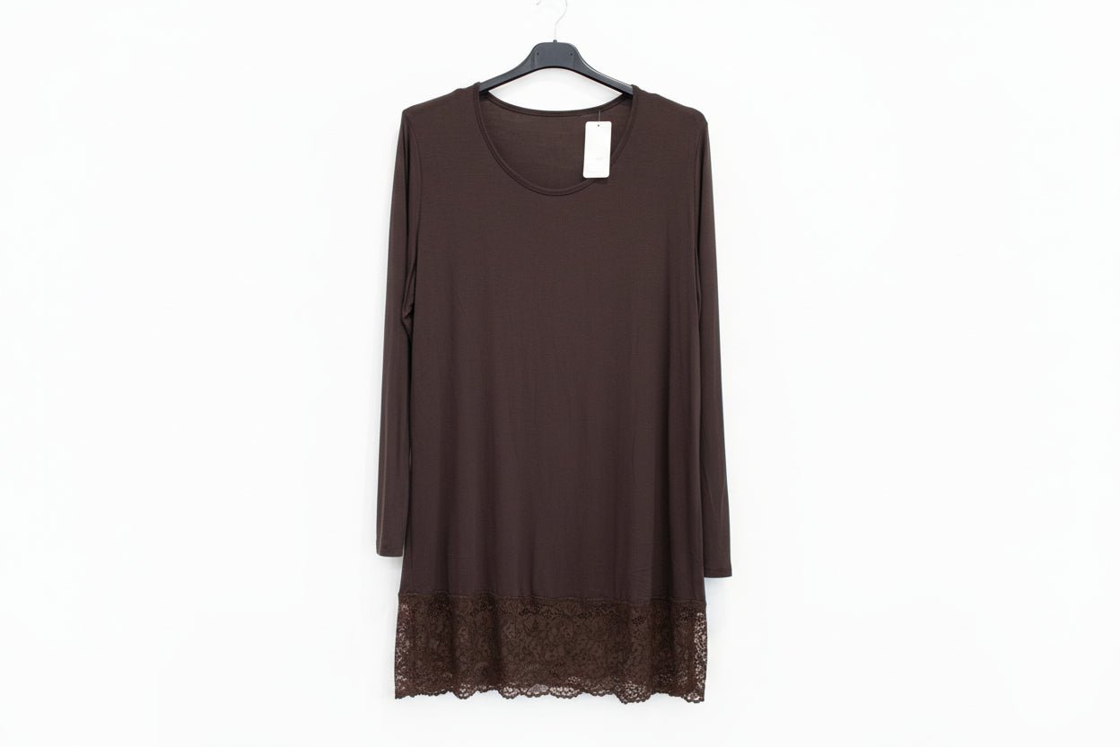 Maxi Maglia Pizzo manica lunga - Prima Fila Moda Curvy
