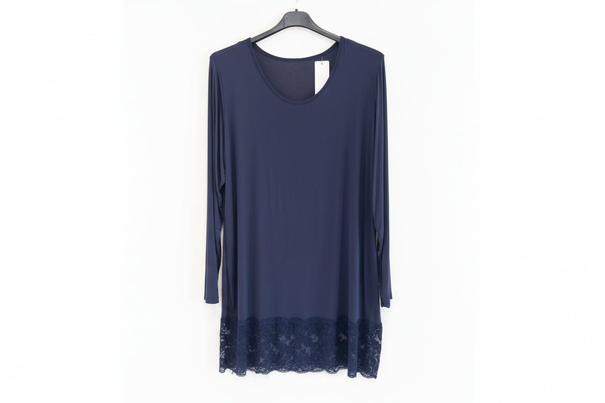 Maxi Maglia Pizzo manica lunga - Prima Fila Moda Curvy