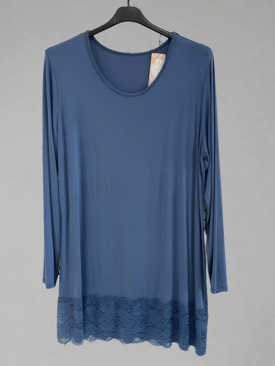 Maxi Maglia Pizzo manica lunga - Prima Fila Moda Curvy