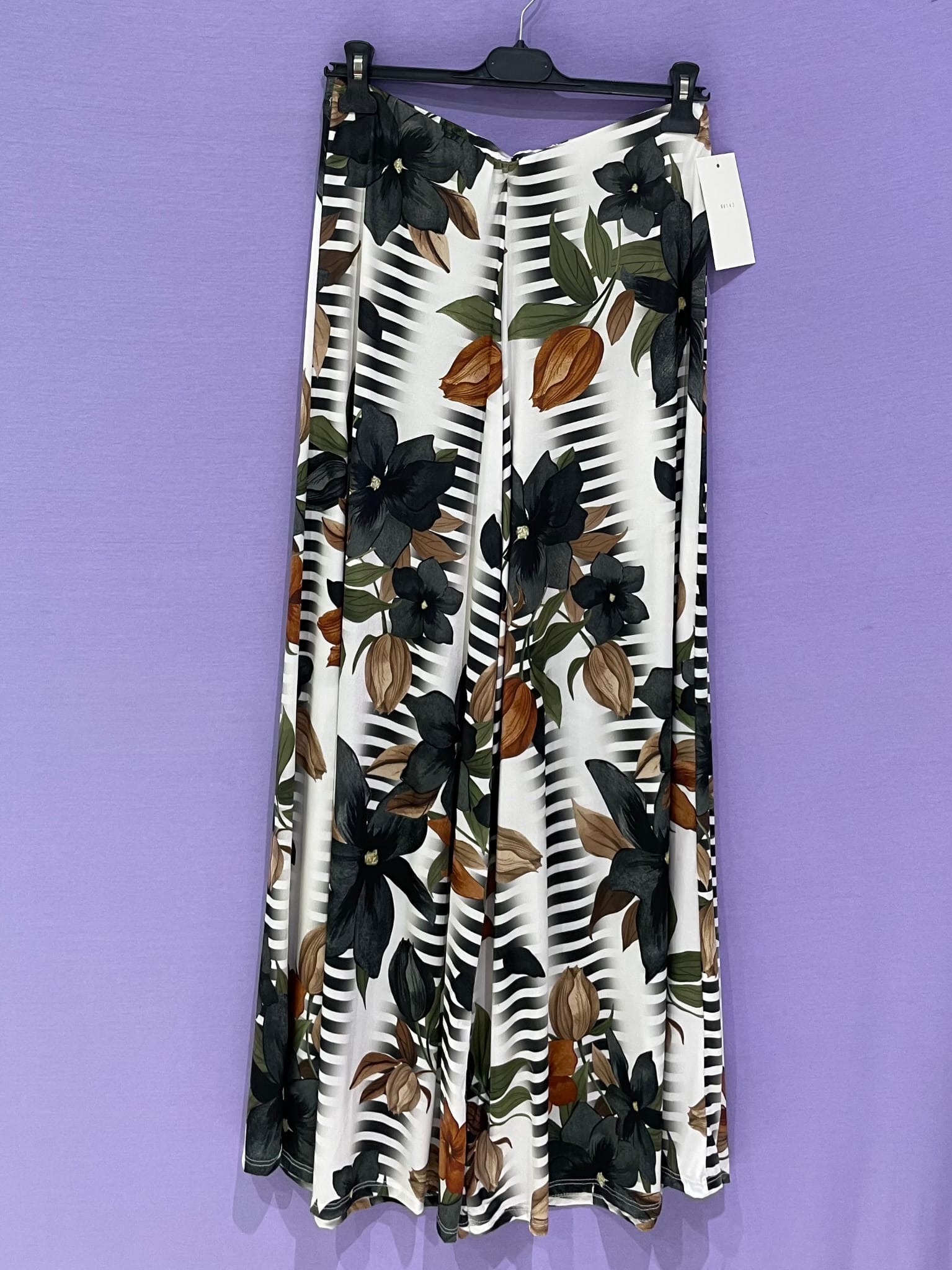 Maxi pantagonna fantasia curvy - Prima Fila Moda Curvy