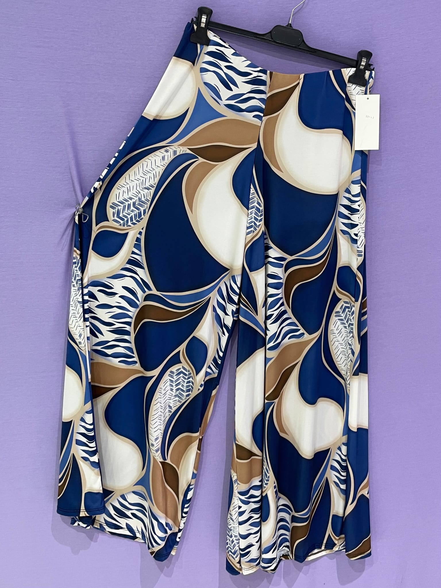 Maxi pantagonna fantasia curvy - Prima Fila Moda Curvy