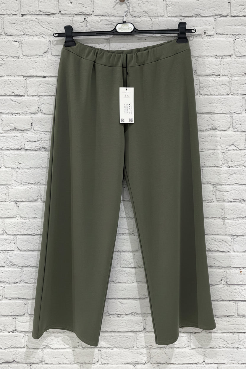 Maxi pantalone elasticizzato curvy - Prima Fila Moda Curvy