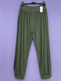 Maxi pantalone fascia polsino taglie forti - Prima Fila Moda Curvy