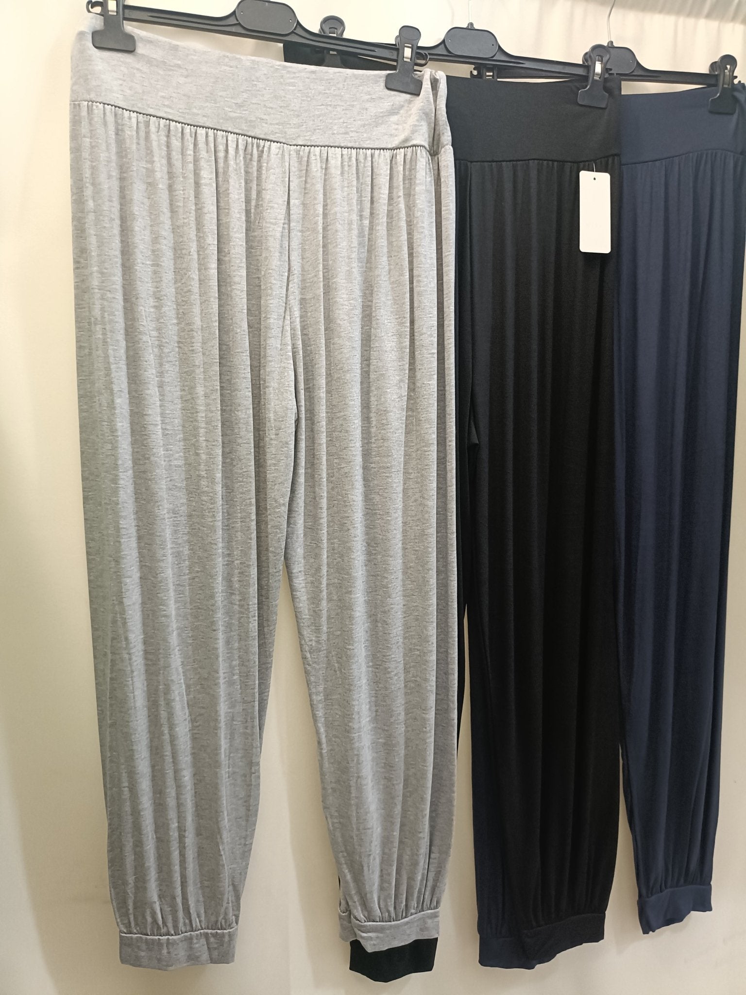 Maxi pantalone fascia polsino taglie forti - Prima Fila Moda Curvy