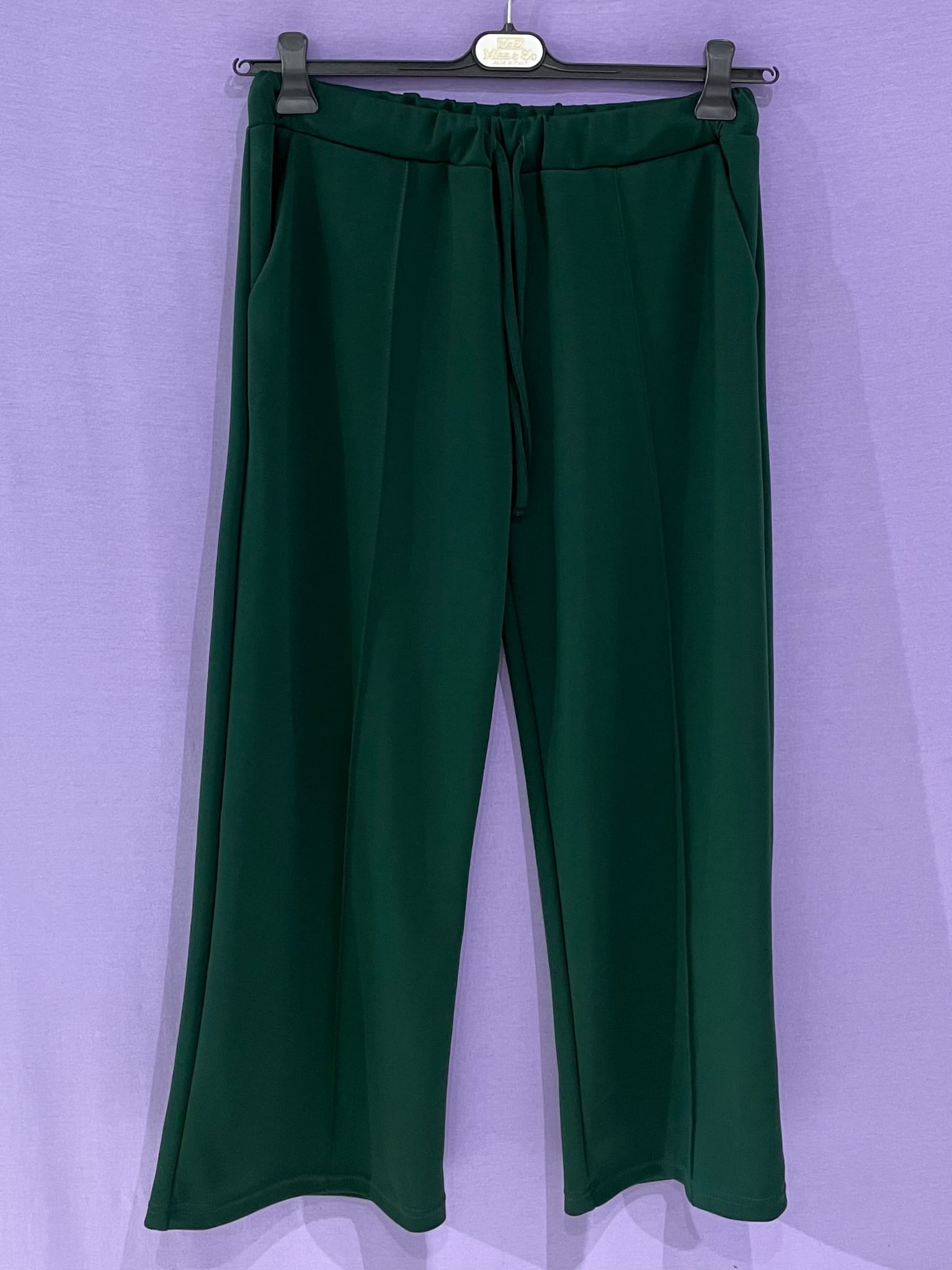 Maxi pantalone laccio elasticizzato curvy - Prima Fila Moda Curvy
