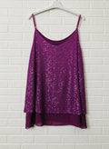 Maxi top paillettes sbrilluccico curvy - Prima Fila Moda Curvy