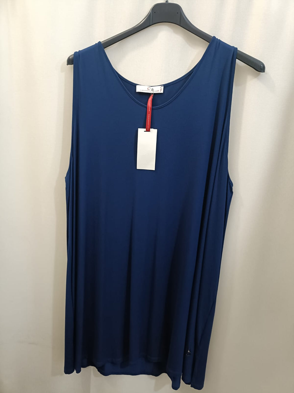 Maxi top viscosa elasticizzata curvy - Alberto Cacciari taglie comode