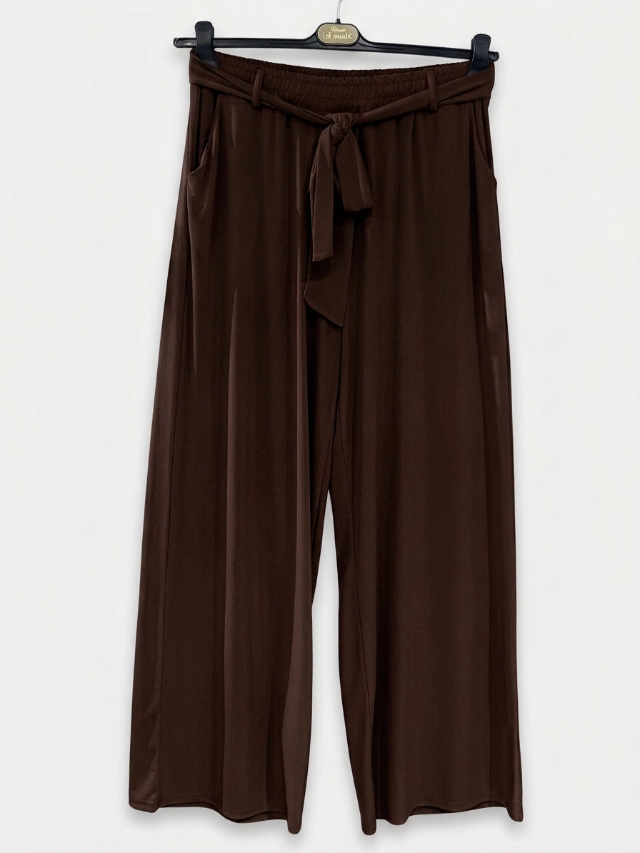 Maxi pantalone elasticizzato laccio curvy