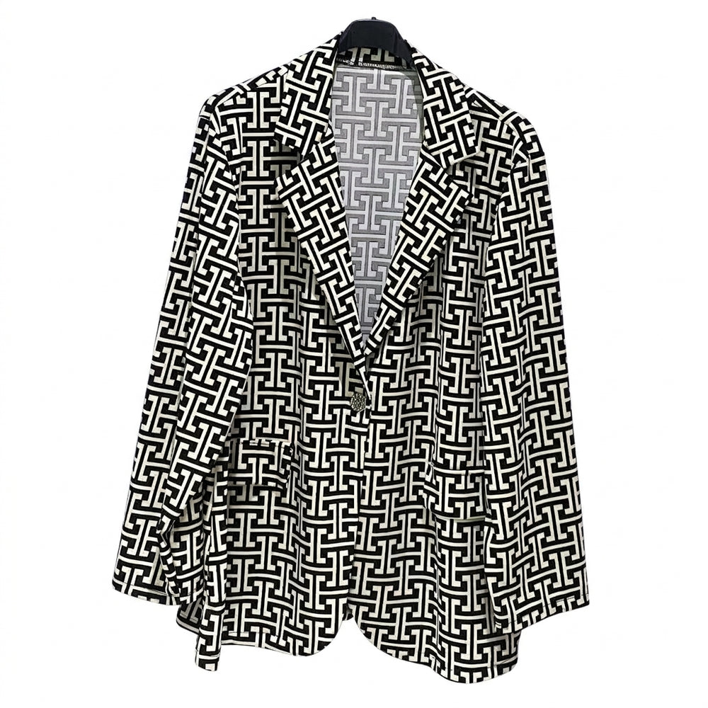Maxi blazer fantasia curvy