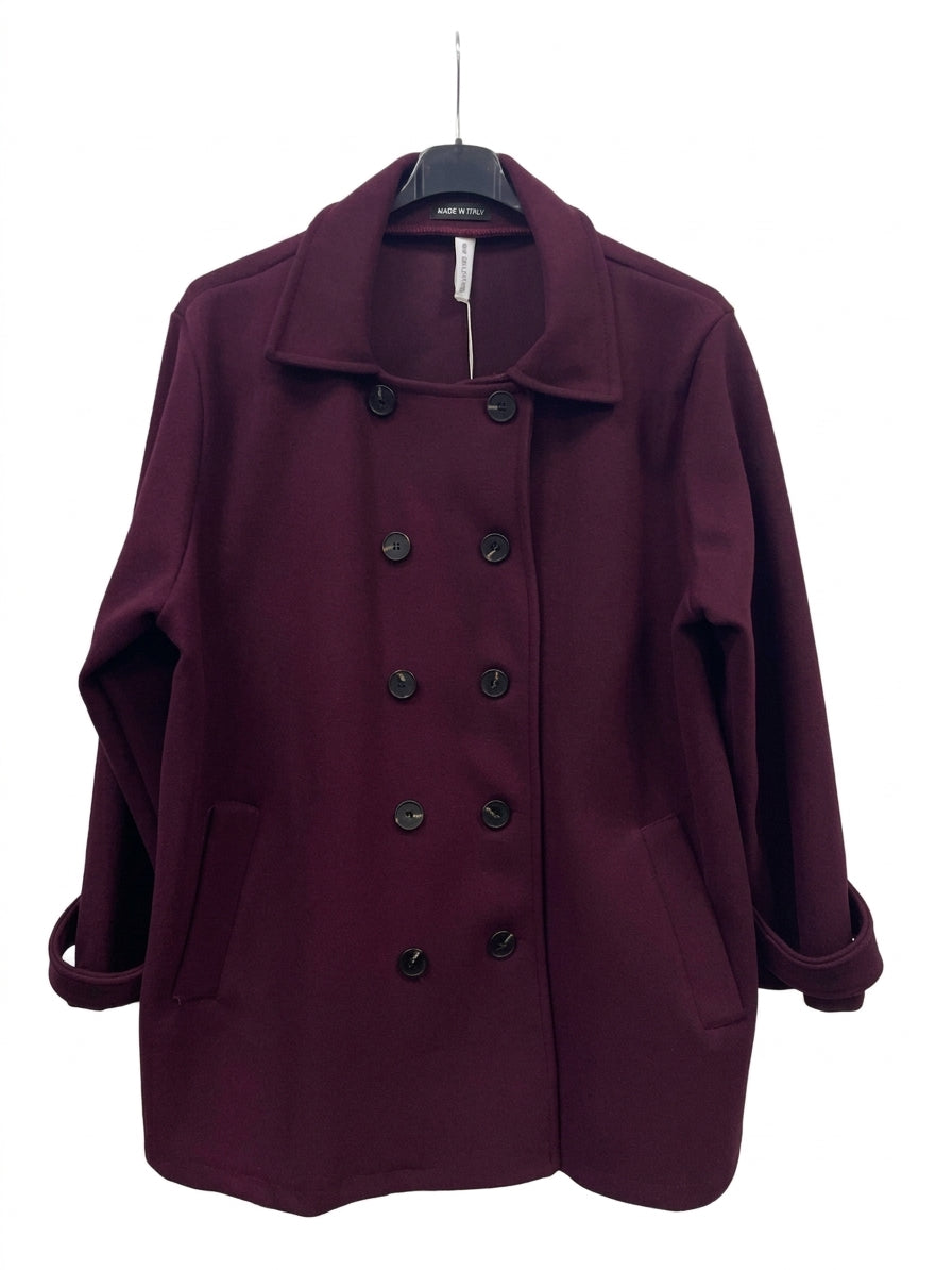 Maxi cappotto doppio petto curvy