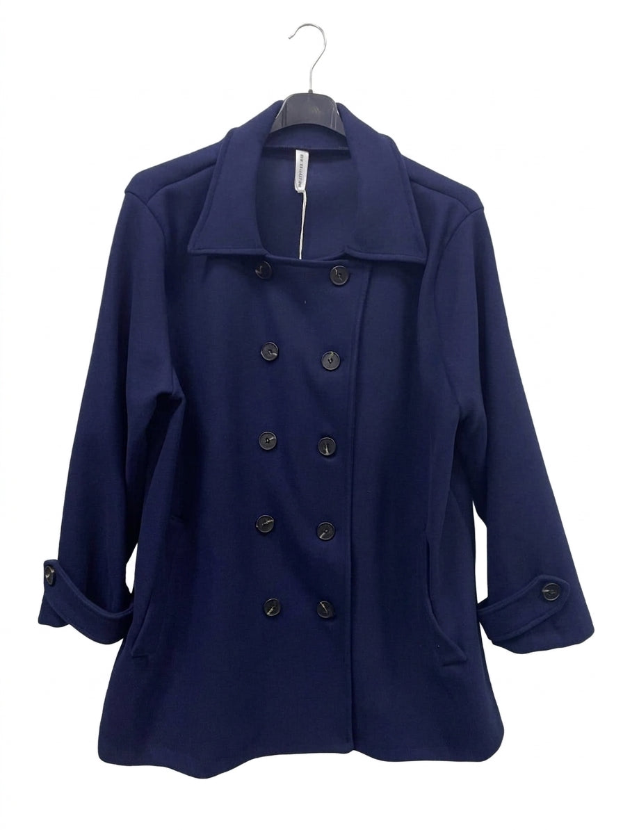 Maxi cappotto doppio petto curvy