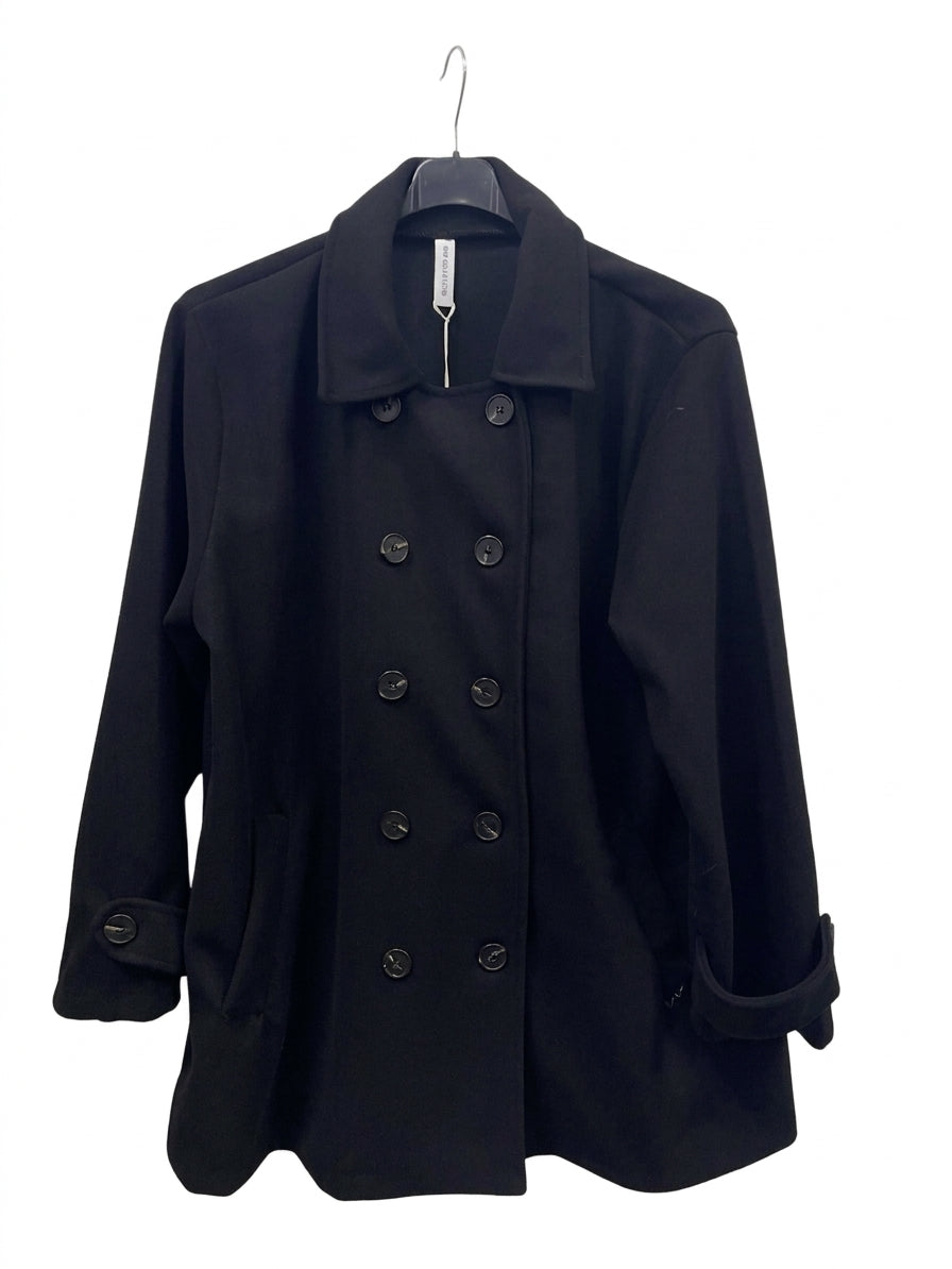 Maxi cappotto doppio petto curvy