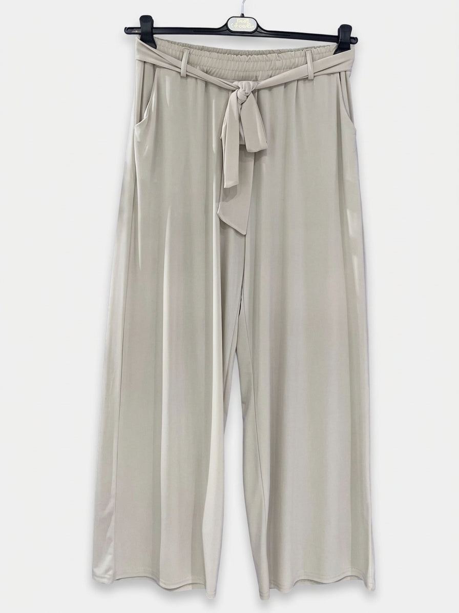 Maxi pantalone elasticizzato laccio curvy
