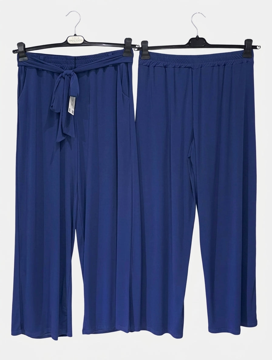 Maxi pantalone elasticizzato laccio curvy