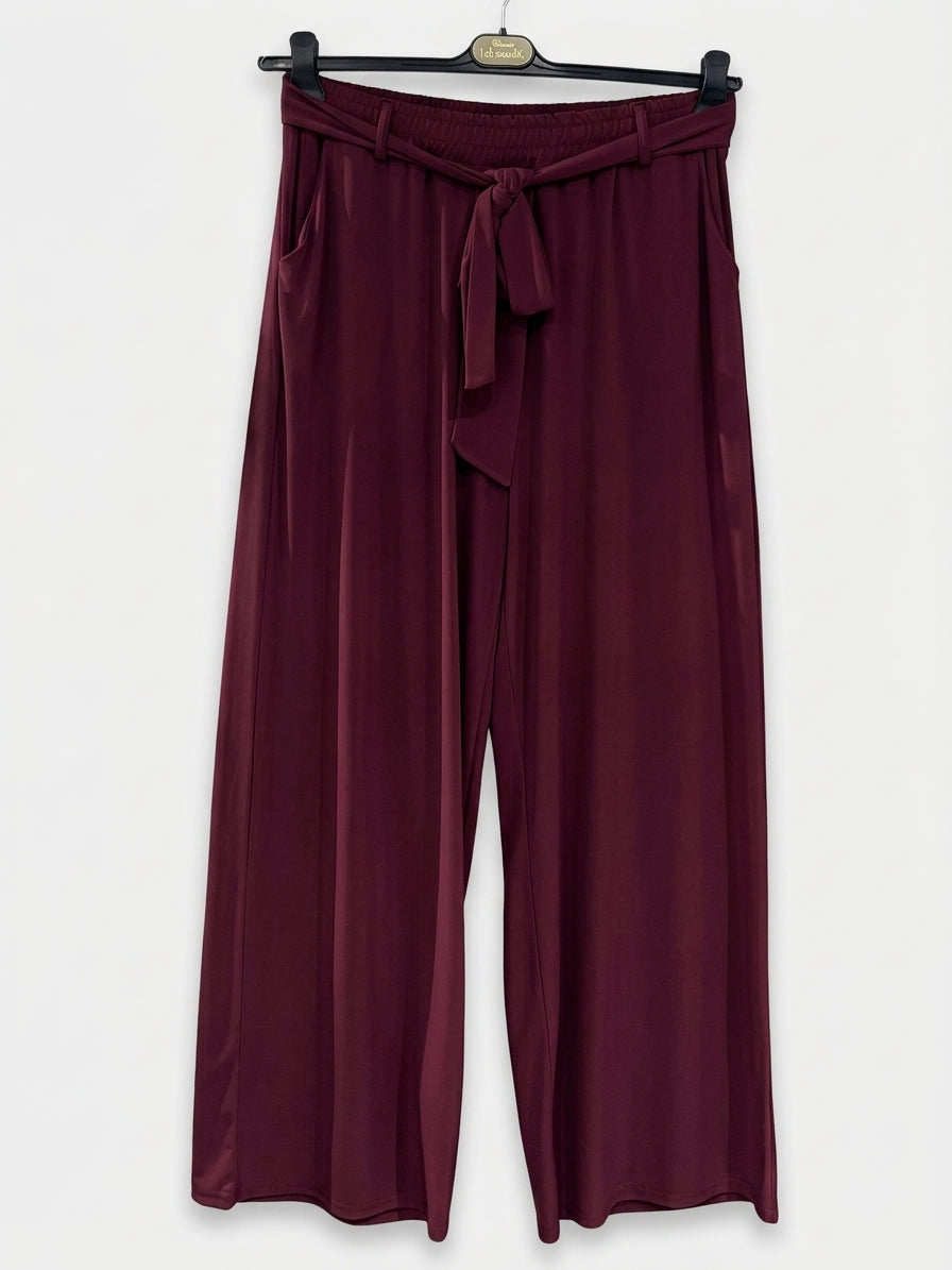 Maxi pantalone elasticizzato laccio curvy