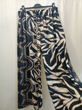 Maxi pantalone palazzo fantasia curvy