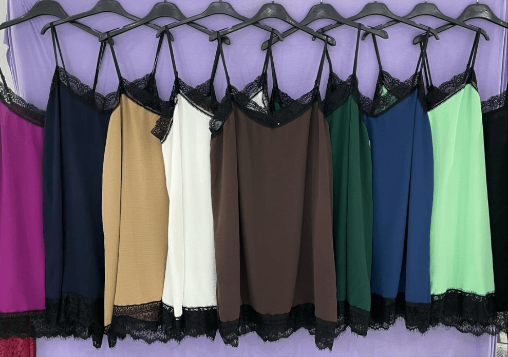 Maxy Top Canotta pizzo - Prima Fila Moda Curvy